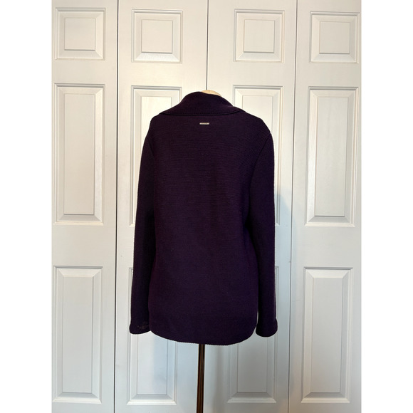 Saint James L’atelier Sweater Womens Size 10/42 Purple Toggle Knit Wool France - Picture 4 of 8